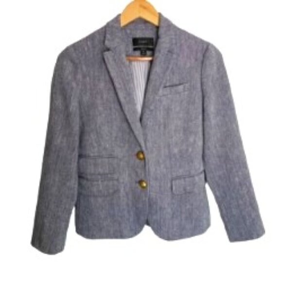J. Crew Dalton Herringbone Blazer 0 - Picture 1 of 3